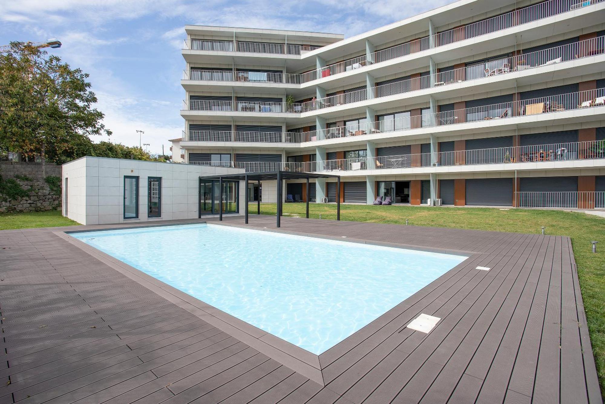 Ferienwohnung Liiiving In Porto - Dragao Pool View Exterior foto